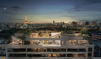 城市之眼”——matteo cainer建筑事务所设计的巴黎顶楼公寓