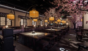 桃花里·绿茶中餐厅北京店 | 卧野空间事务所