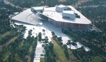 Snøhetta 公布上海大歌剧院方案，‘扇子’动态展开在黄浦江岸