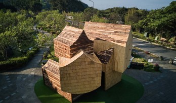 相互嵌套的木屋家族，台北阳明山花季“巢境” 