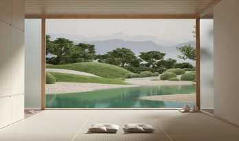 Six N. Five构想的超现实主义日式花园场景 