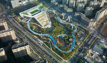 踏着云朵去奔跑：杭州李宁体育园一期项目 / 柏涛建筑