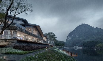 山水间的“负空间”营造 ：漓江文化旅游度假区塔山会馆 / UA尤安设计