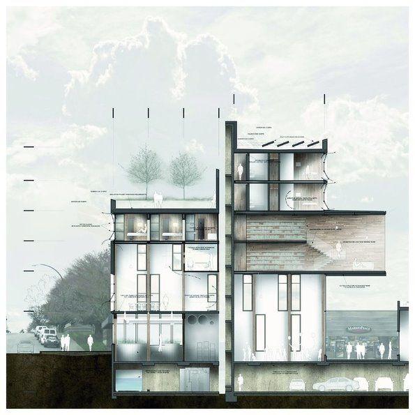 R355一组建筑剖面表现欣赏-2