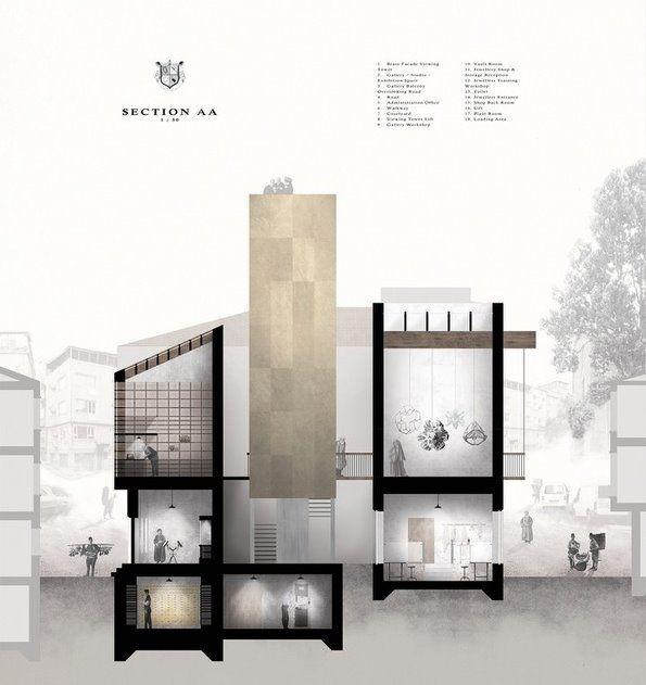 R355一组建筑剖面表现欣赏-28