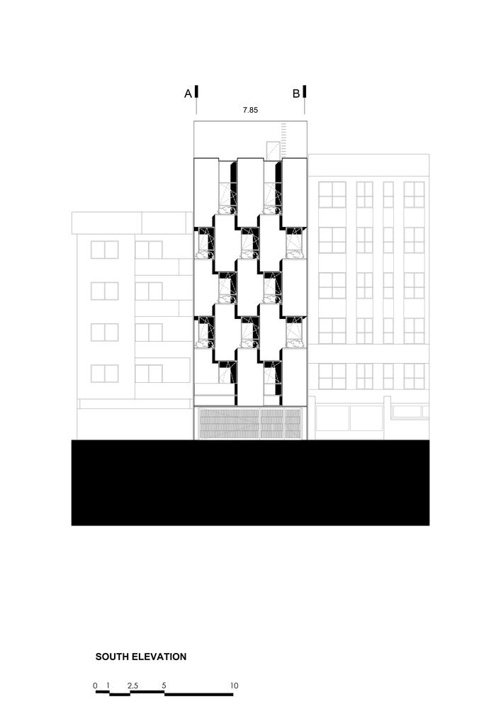 一栋建筑只做一个立面：伊朗棋盘格办公楼