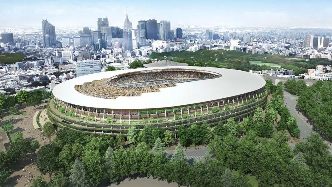 Kengo Kuma 隈研吾建筑事务所为 2020年东京奥运会设计的主体育场开始动工