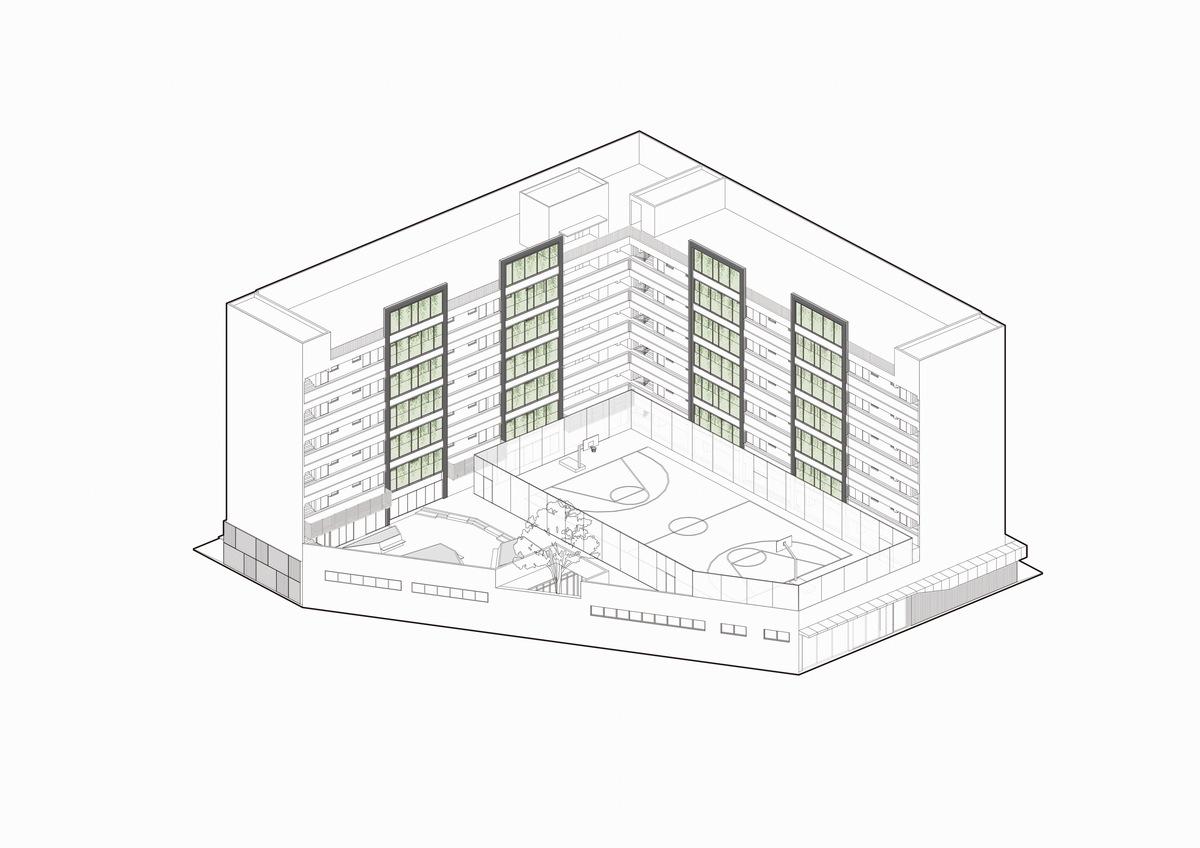 调整大小 A栋轴侧丨Axo drawing of Block A.jpg