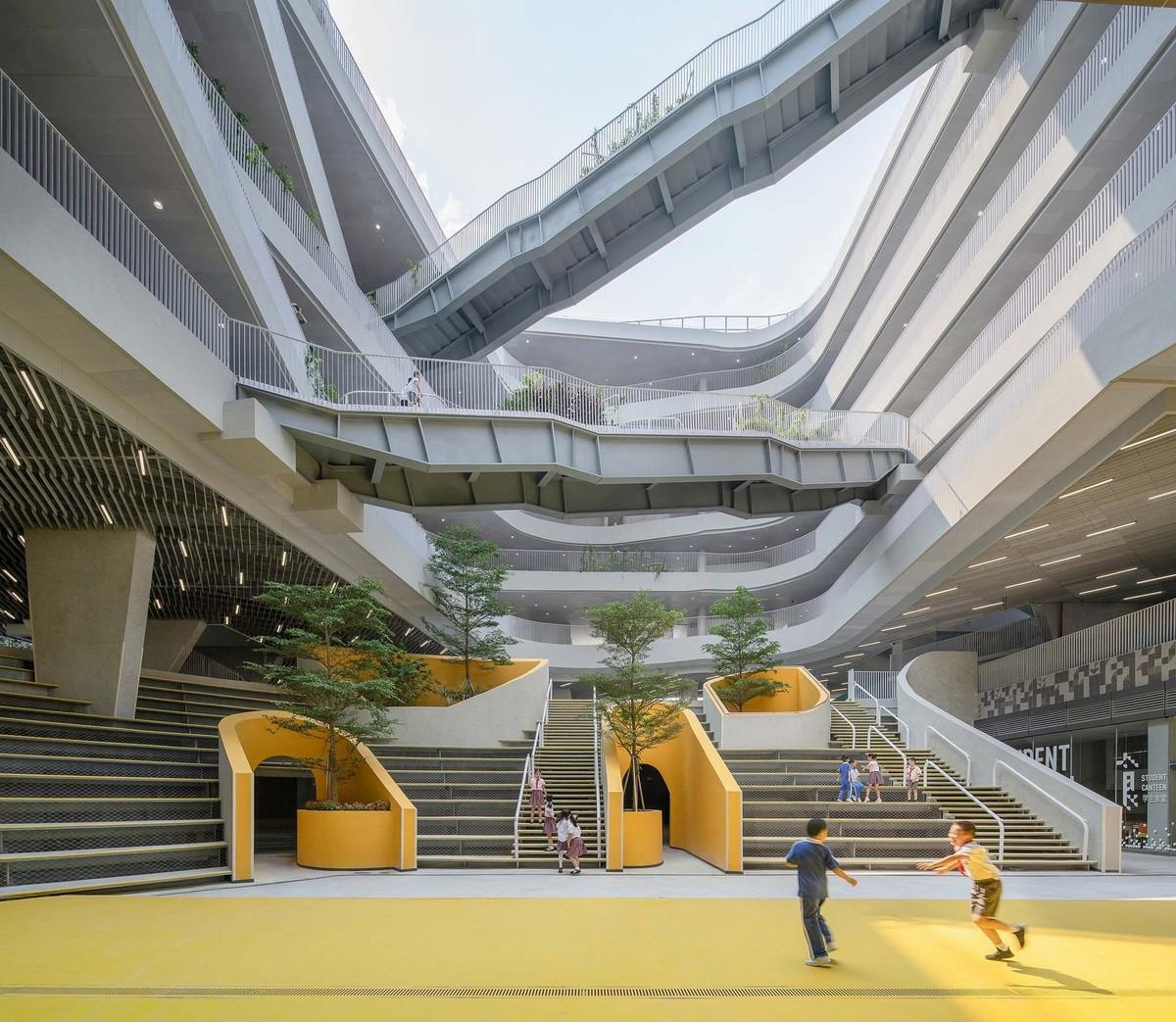 城市中的“山谷庭院”：深圳红岭实验小学 / 源计划建筑师事务所