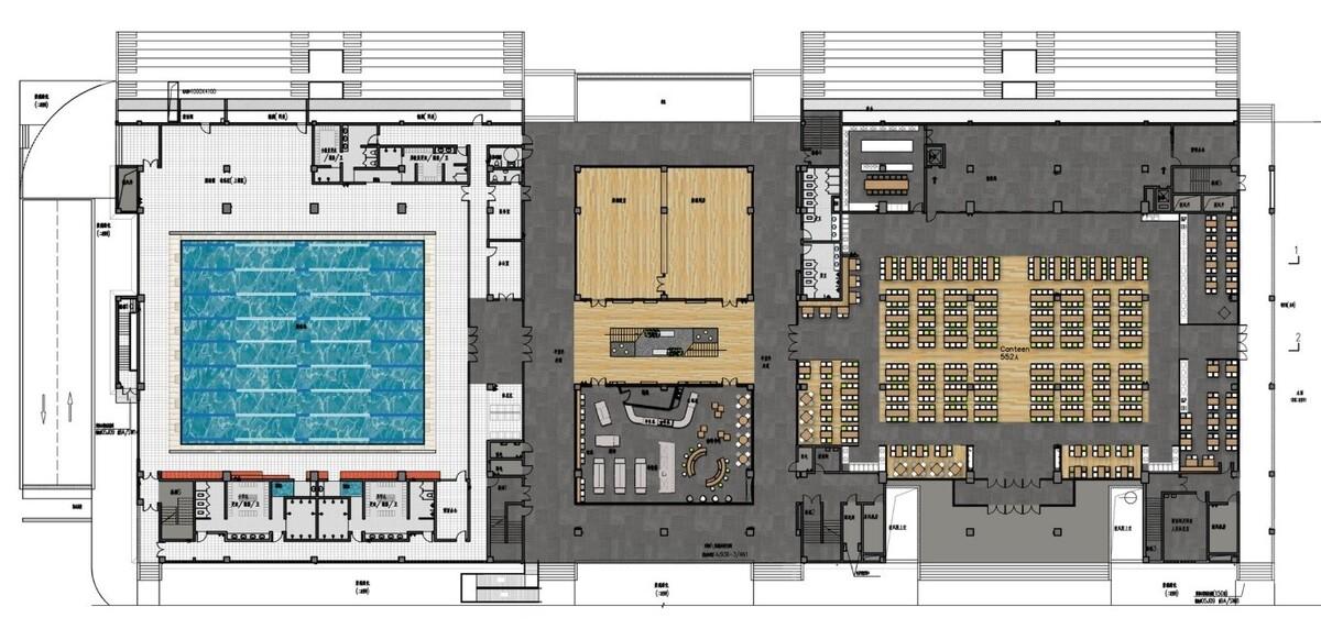 平面图_体育食堂综合楼_Multiple-use building 1F.jpg