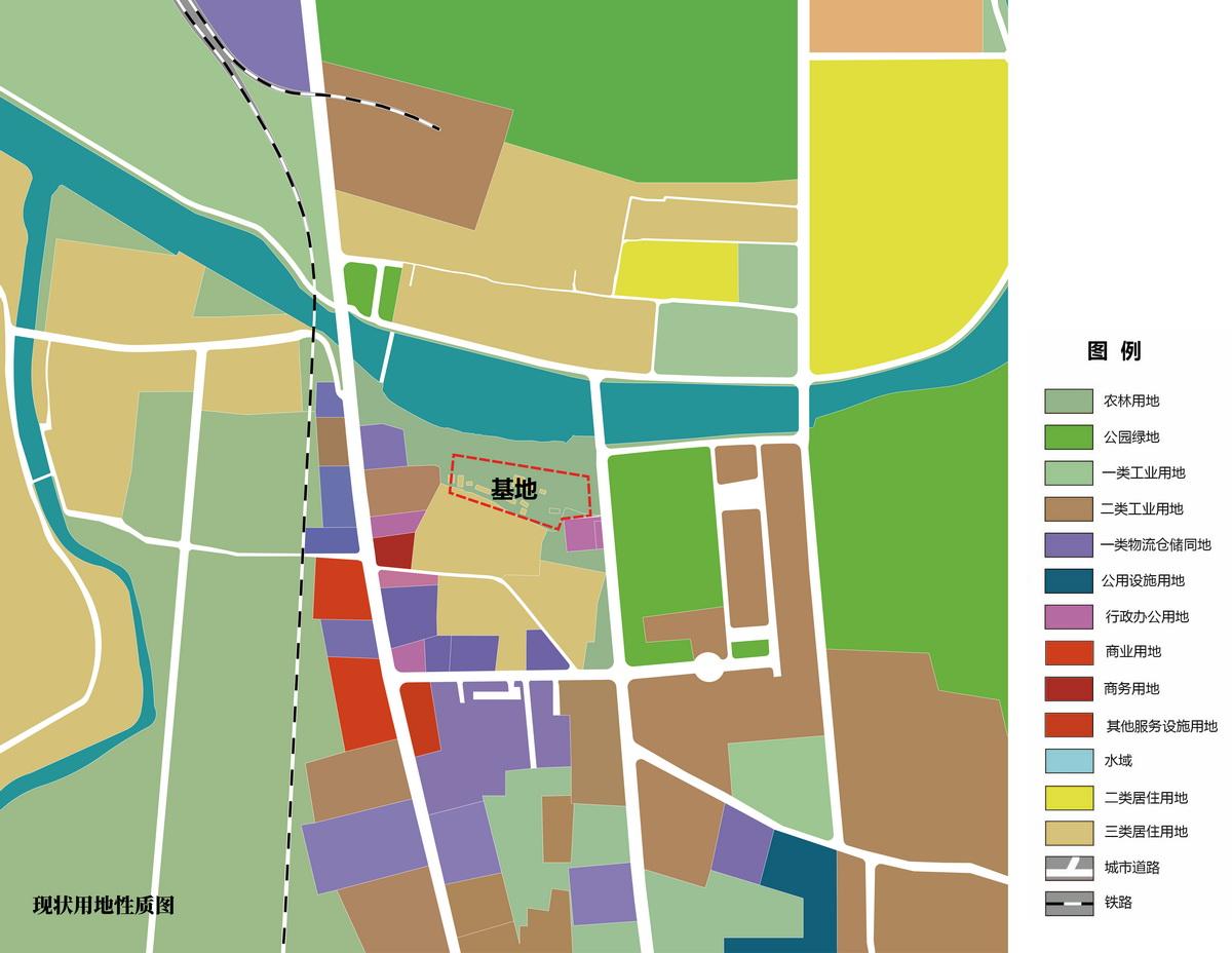 基地周边用地属性分析analysis of land use around the site_调整