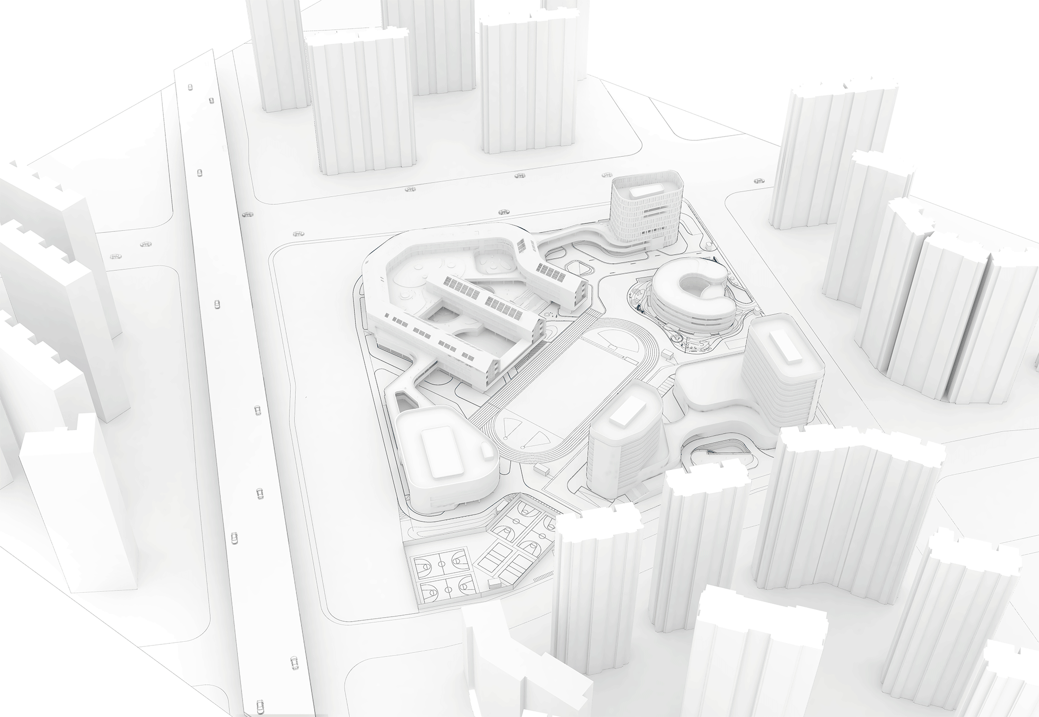 （图6）层层包裹的城市空间 ©浙江大学建筑设计研究院.gif