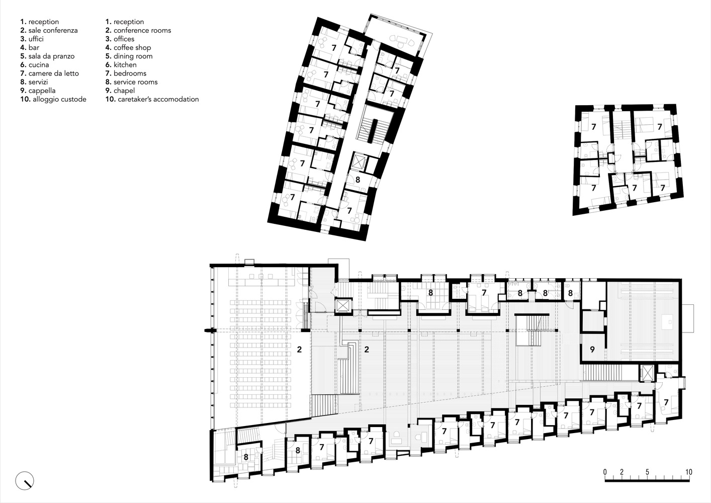 m4 二层平面图 MoDusArchitects_Cusanus_Academy_plan_floor_1_with_key_map.jpg