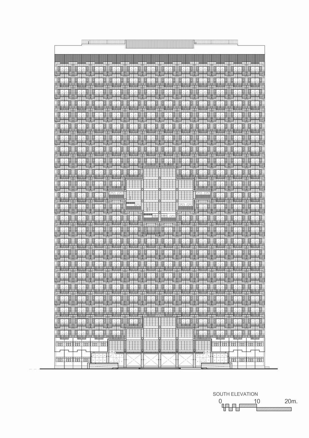 白衣天使的架空中庭宿舍楼/Plan Architect