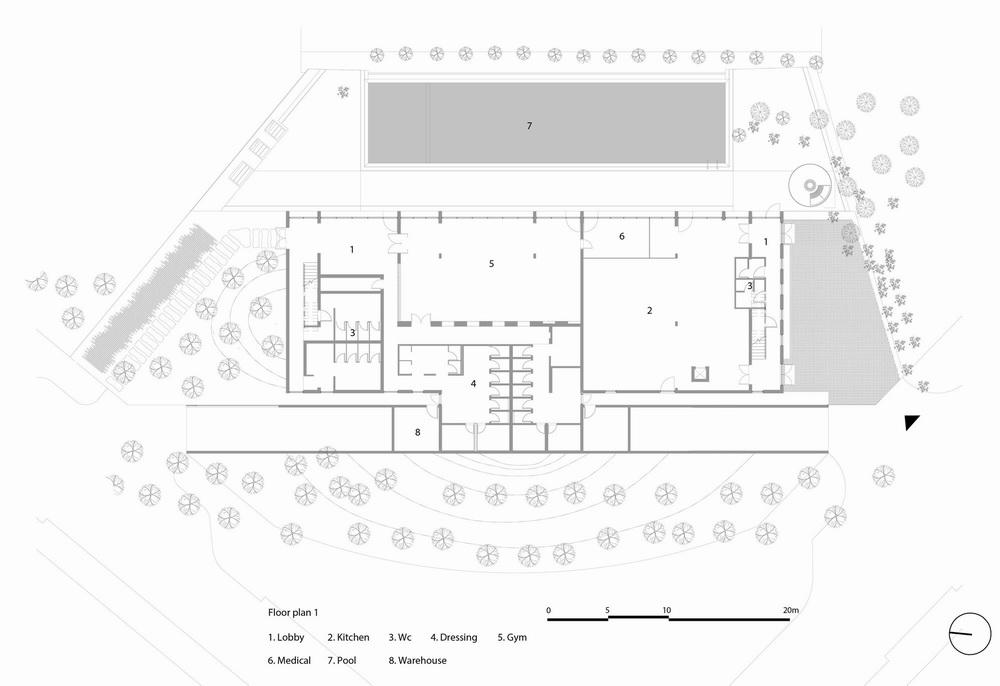 大跨度拱形竹梁，Casamia 社区之家 / VTN Architects