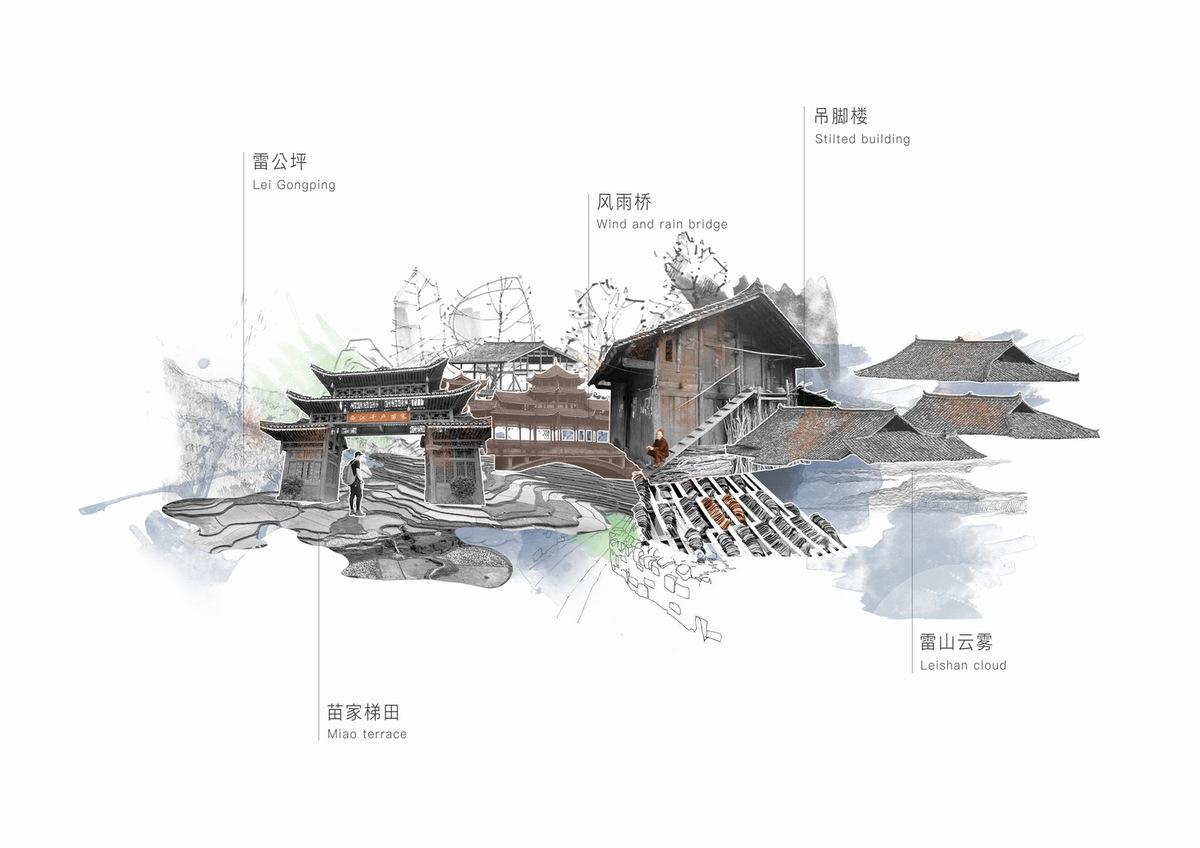 雷山云屋：西江千户苗寨文化中心方案设计 / 外行建筑