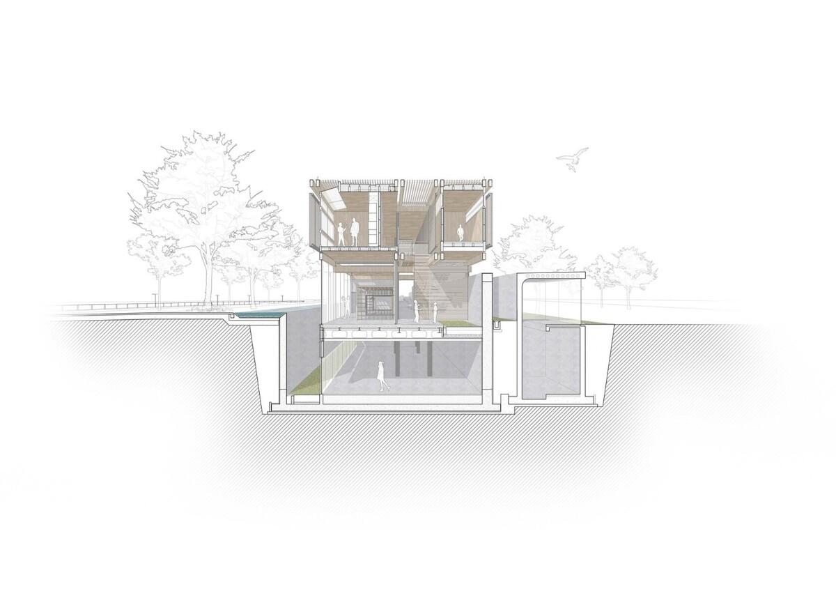 杨浦滨江人民城市建设展示馆，人人馆 / 同济原作设计工作室