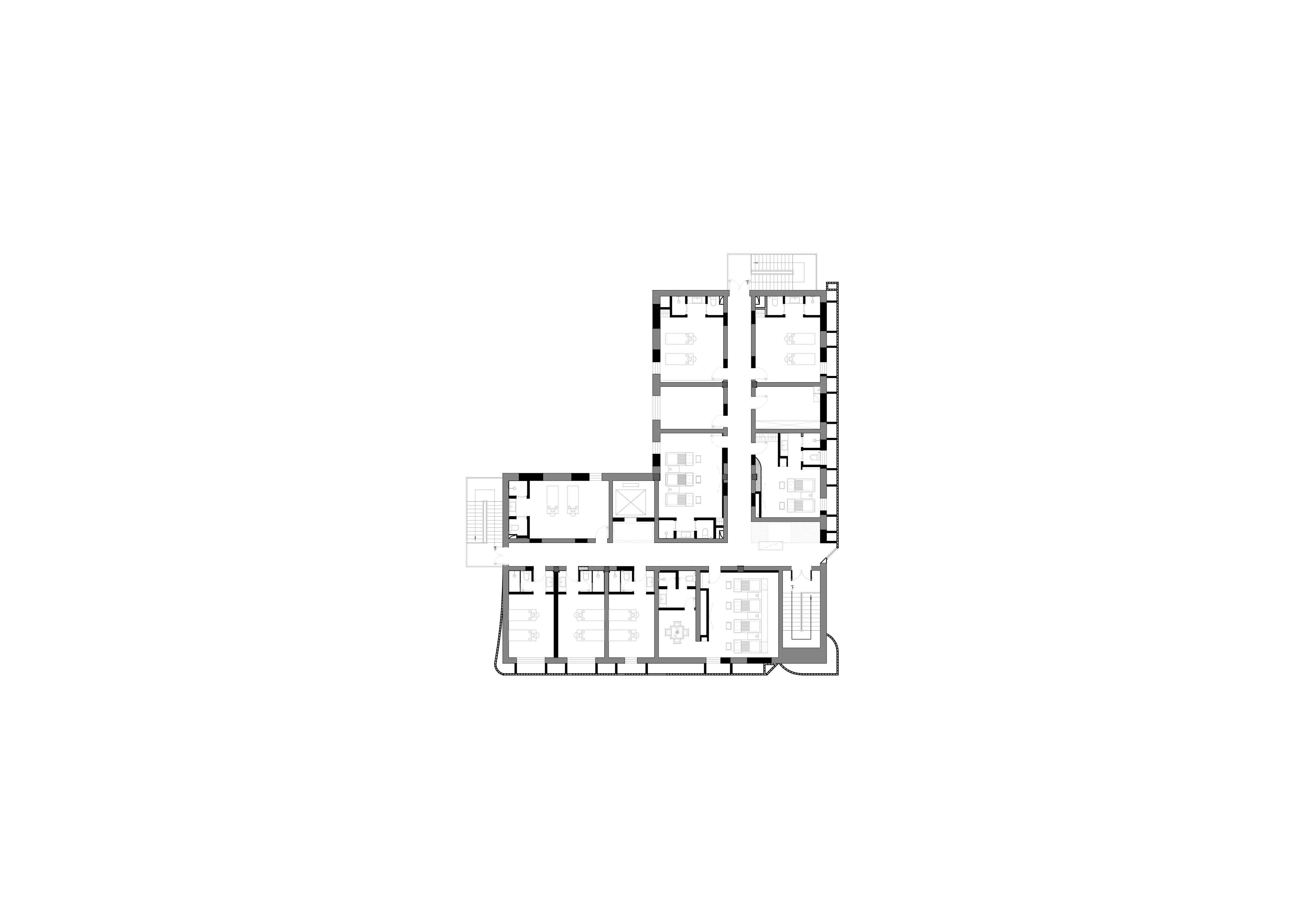 ▲四层建筑平面，The forth floor building plan.jpg