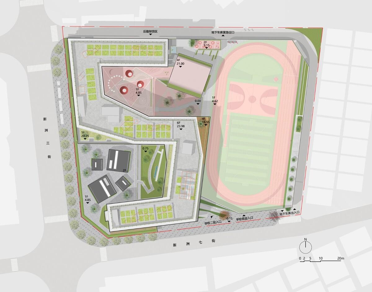深圳福田新沙小学 / 一十一建筑