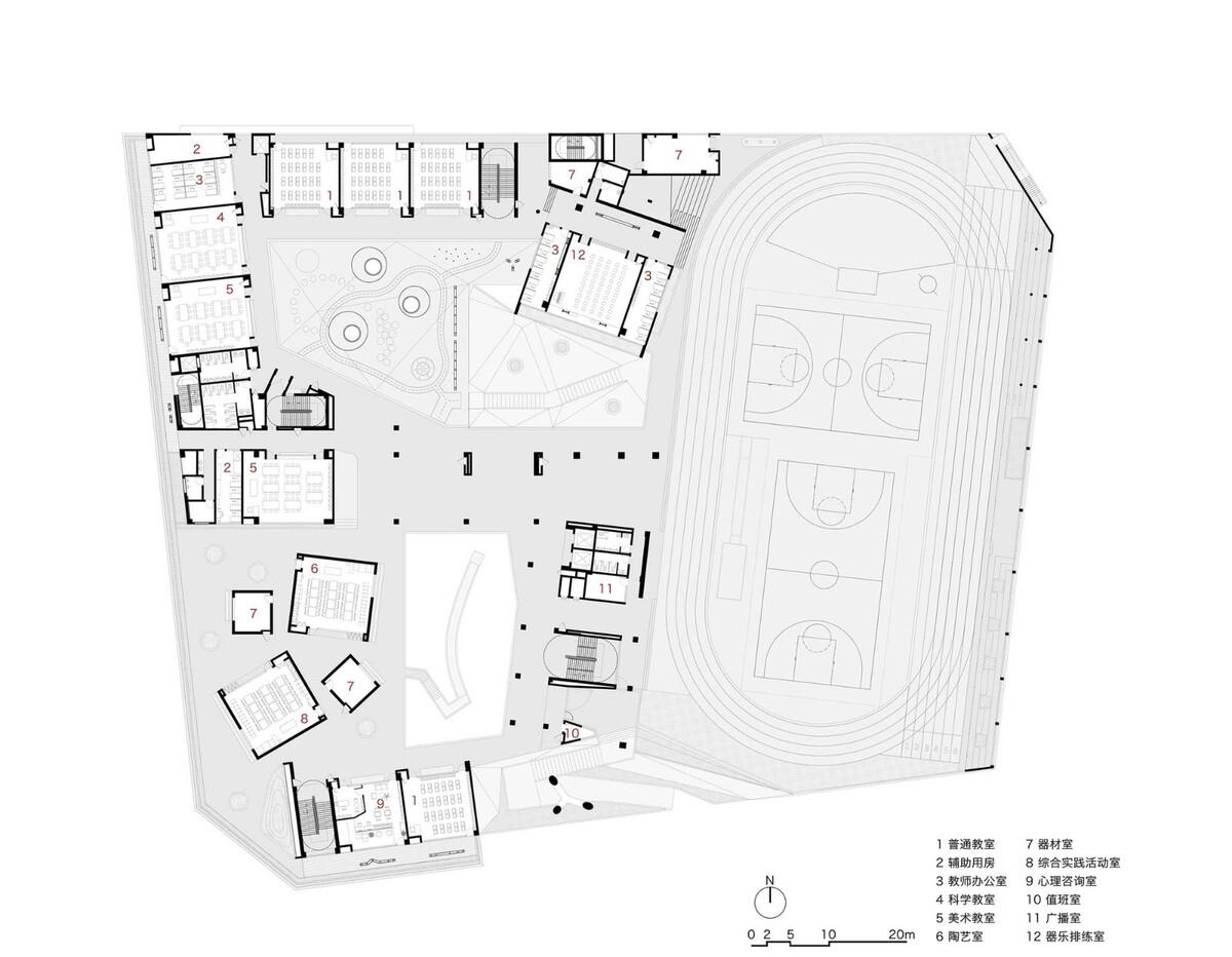 深圳福田新沙小学 / 一十一建筑