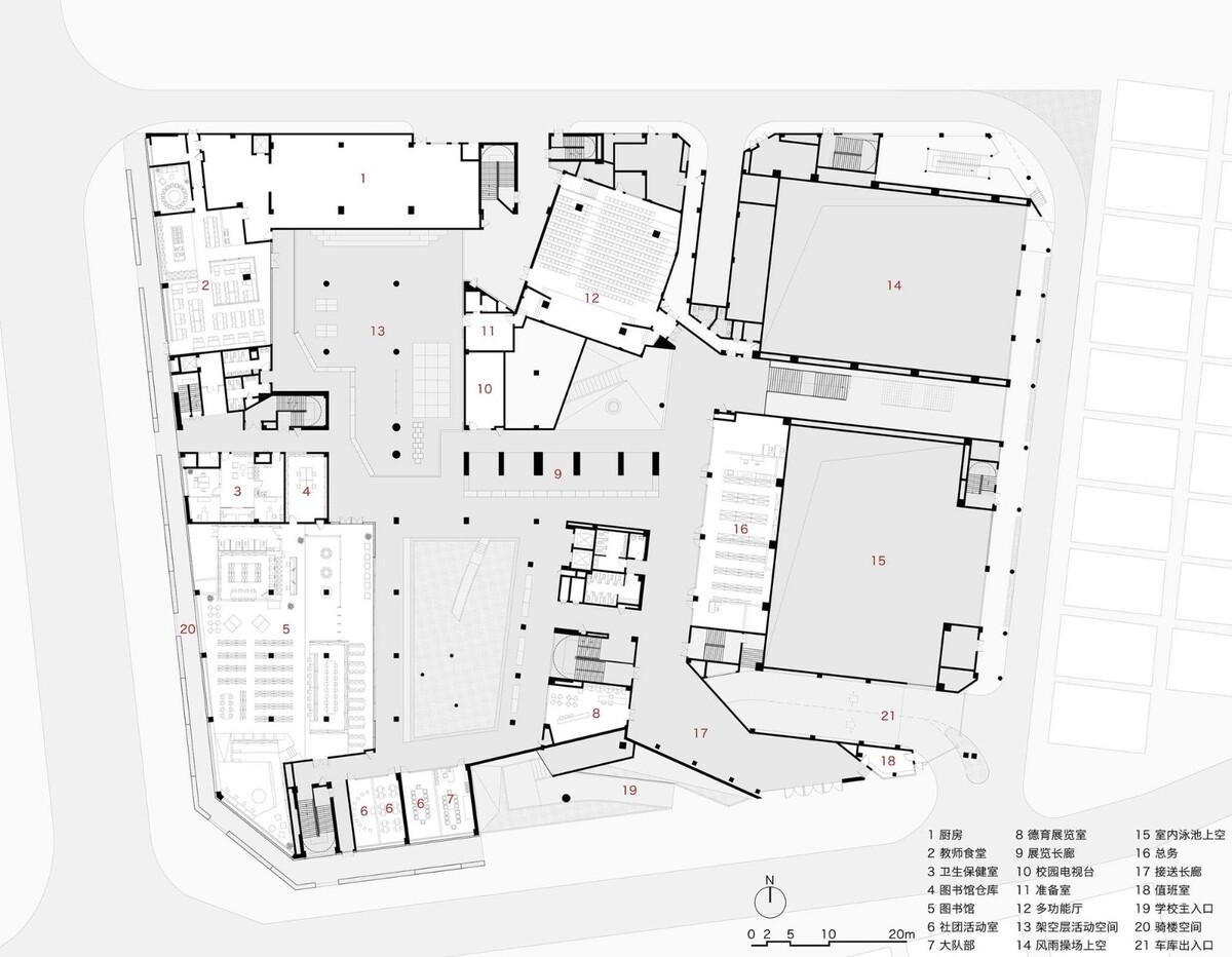 深圳福田新沙小学 / 一十一建筑