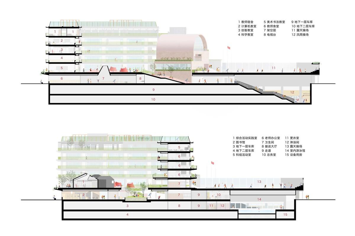 深圳福田新沙小学 / 一十一建筑