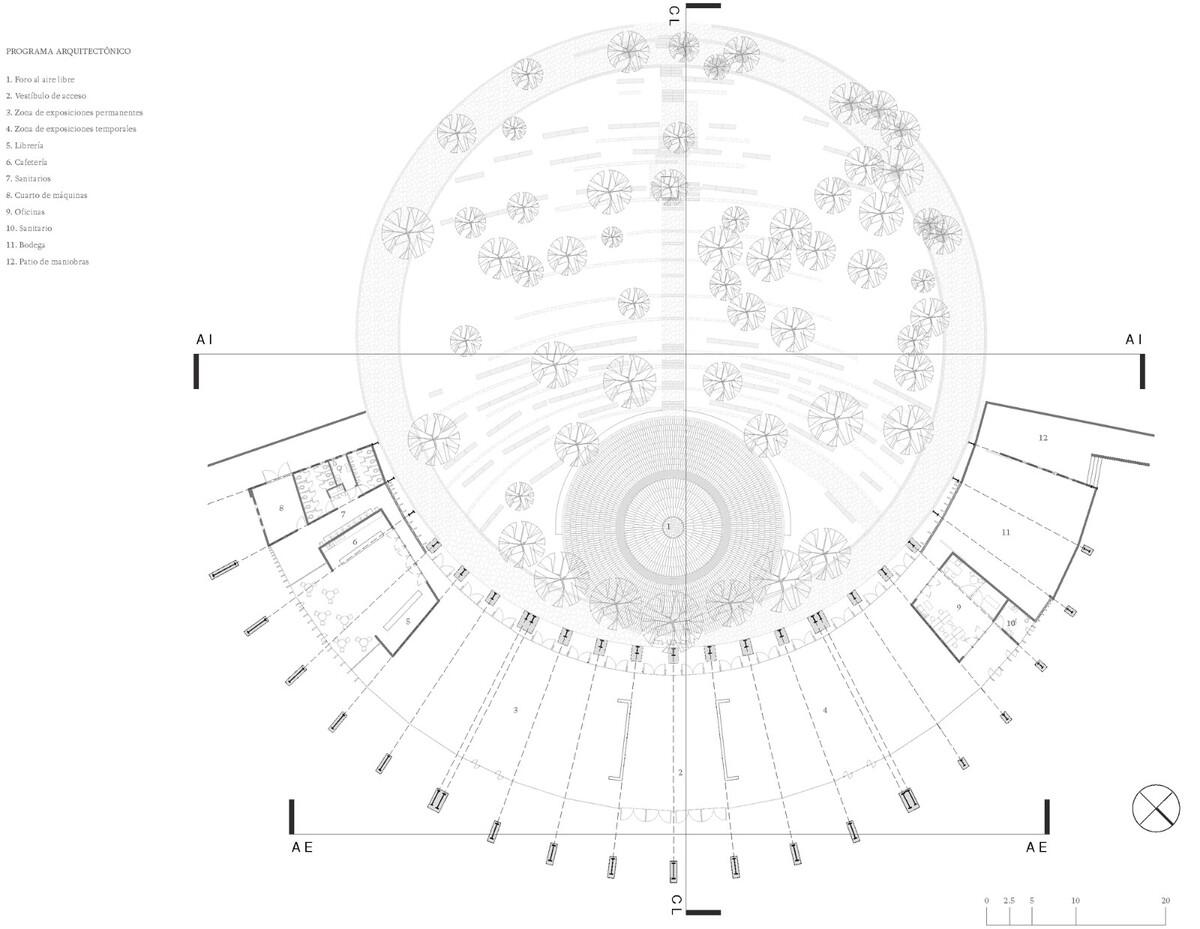 覆盖在大地上，查普尔特佩克环境文化中心 / ERREqERRE Arquitectura y Urbanismo + Taller ID