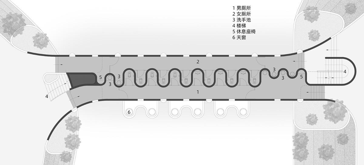 桥厕 / 锋茂建筑