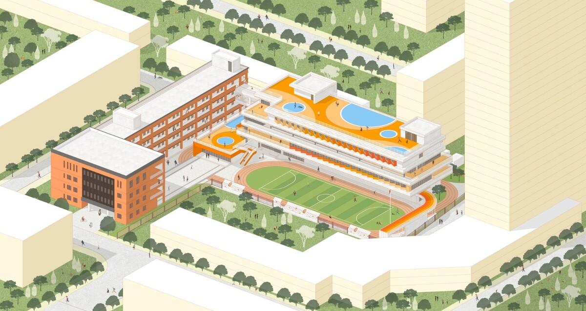 西安市未央路小学综合楼 / 中国建筑西北设计研究院 屈培青工作室