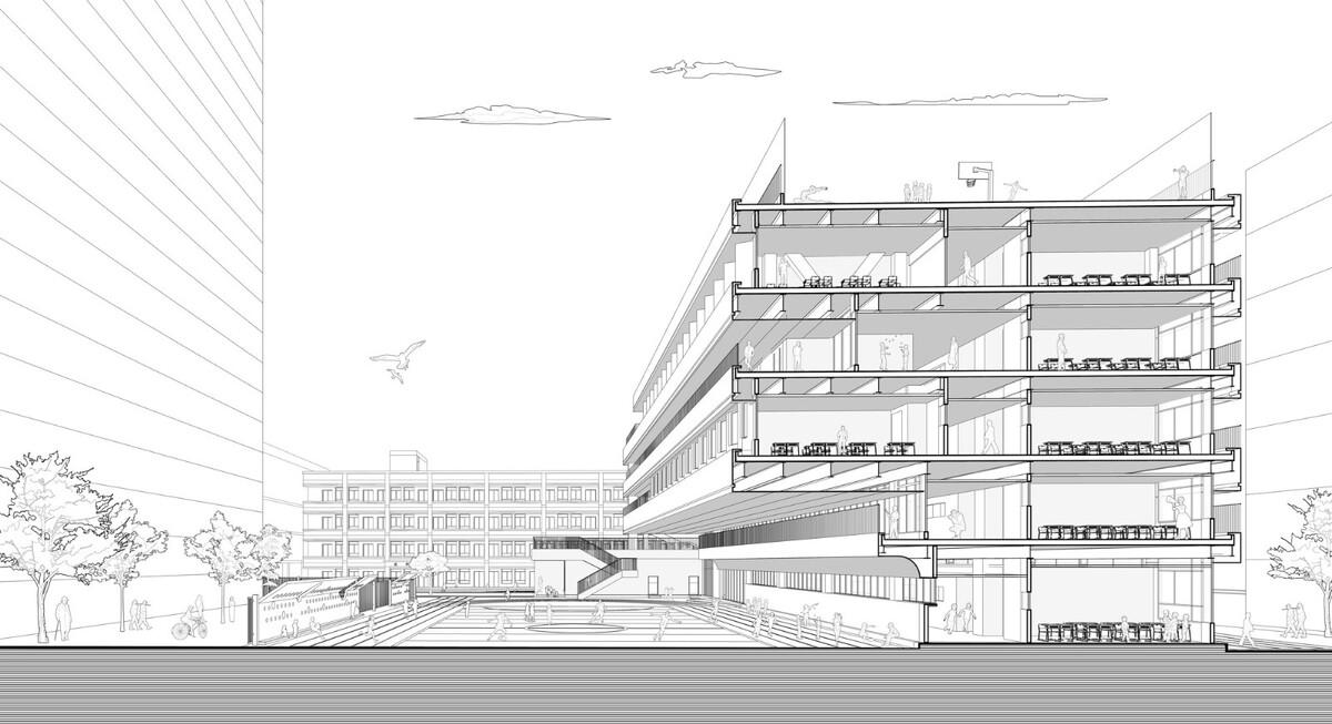 西安市未央路小学综合楼 / 中国建筑西北设计研究院 屈培青工作室