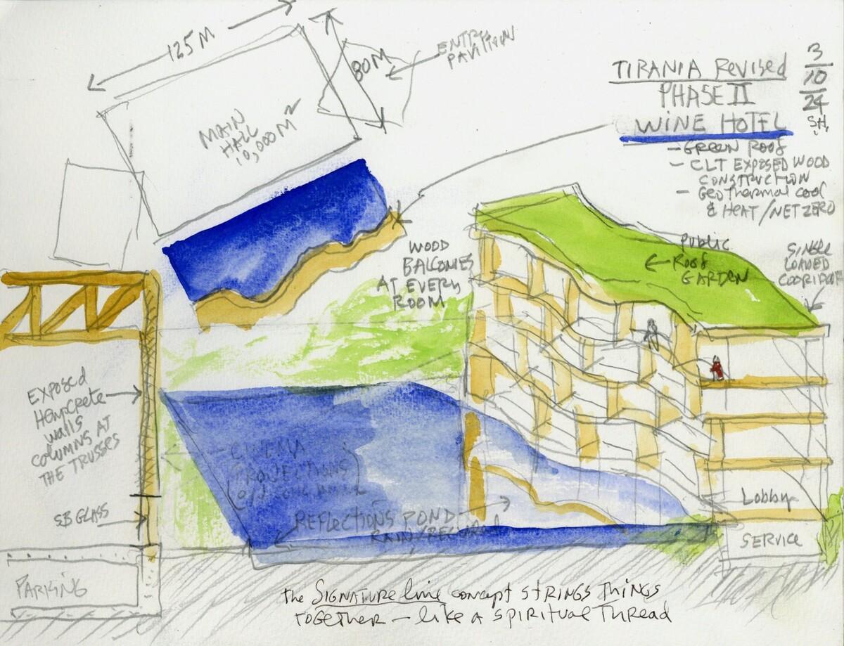 ‘地拉那阿尔巴尼亚世博中心’设计竞赛 / Steven Holl
