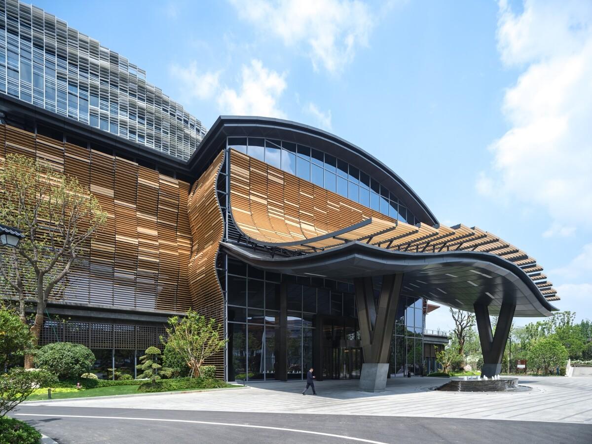乌镇堤上酒店外立面设计 / 上海直线建筑设计事务所