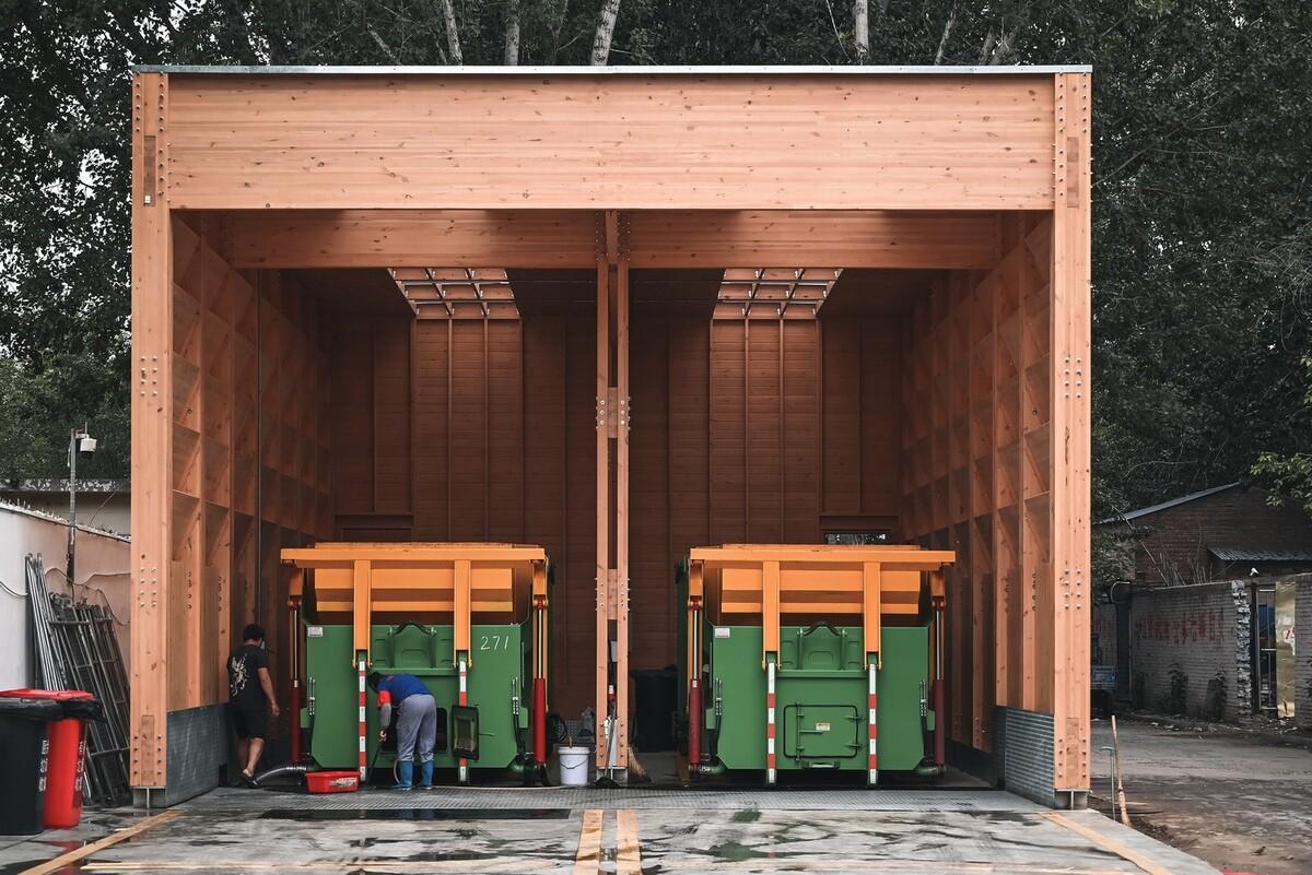 廊坊北凤道垃圾中转站设计 / 园里建筑工作室