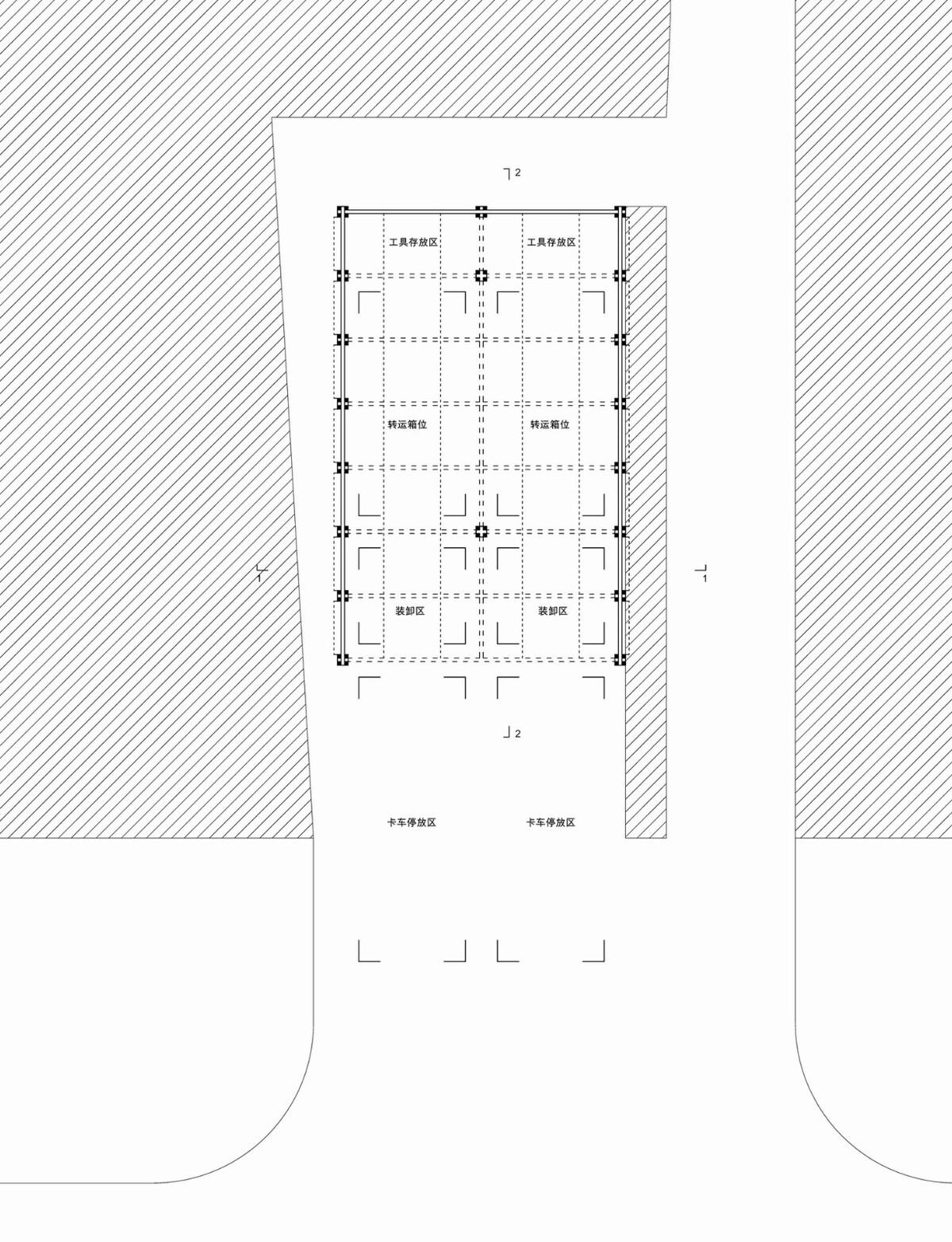 廊坊北凤道垃圾中转站设计 / 园里建筑工作室