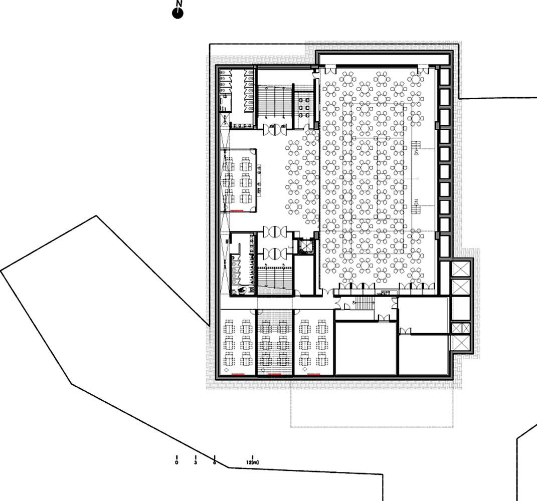 九桥会堂 ——停车场与屋面的无缝融合 / D·Lim Architects