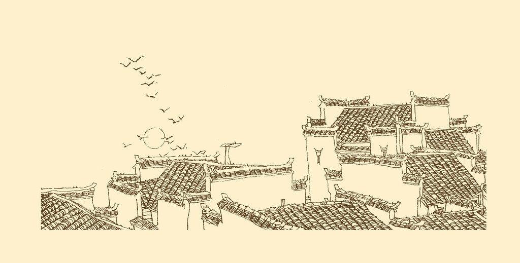 每日福利 / 有人说想要中式建筑钢笔速写，然后就有了