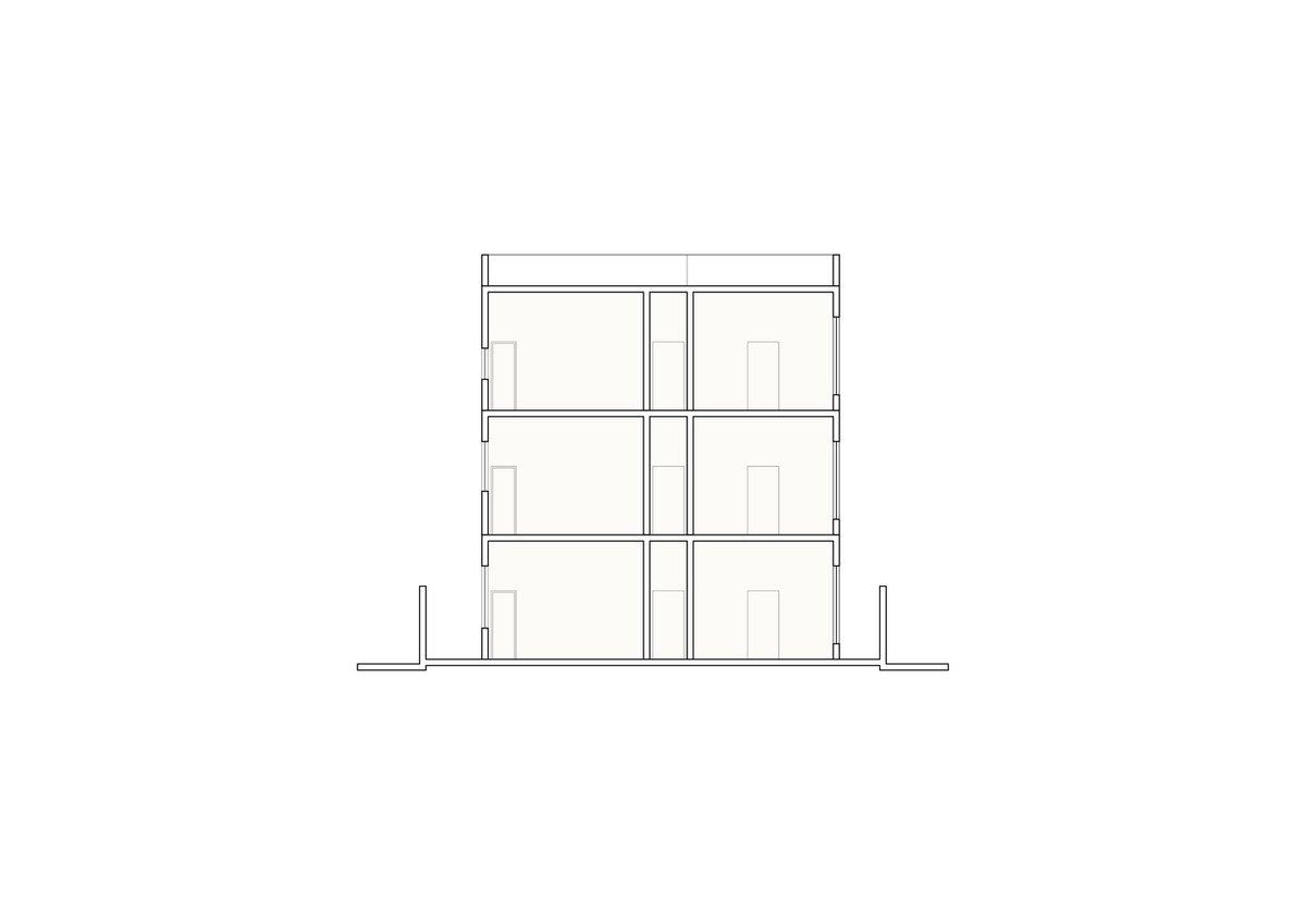一座改变了现有城市街道的住宅，一处拥挤环境里自由呼吸的小天地