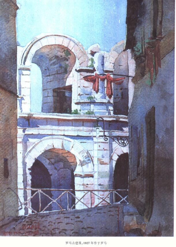每日福利 / 大师主题之梁思成建筑画