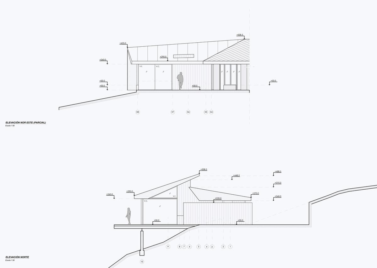 造型独特，视野极佳的Y型住宅