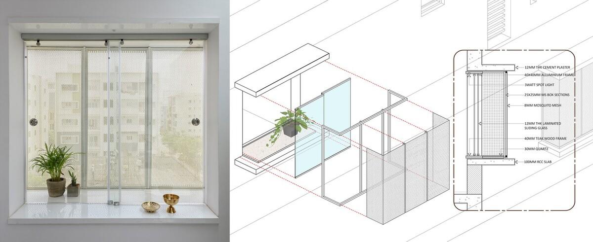 方格体块的小游戏—印度家庭公寓