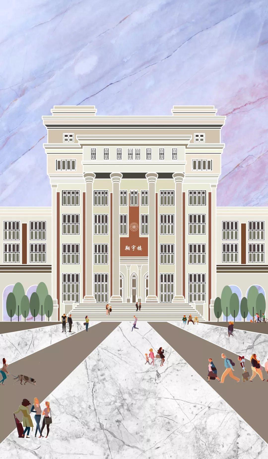朋友们都忍不住要保存成手机桌面|哥大才女的建筑插画