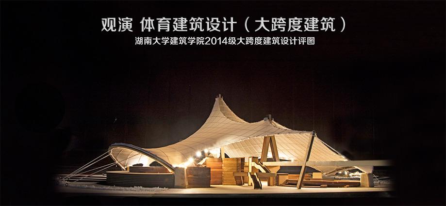 湖南大学建筑学院2014级大跨度建筑设计评图.jpg