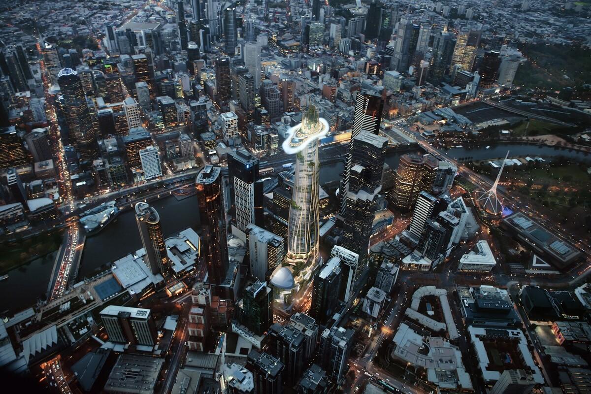 悬浮的云层，空中的绿洲—MAD墨尔本北区超高层“Urban Tree” 国际竞赛方案