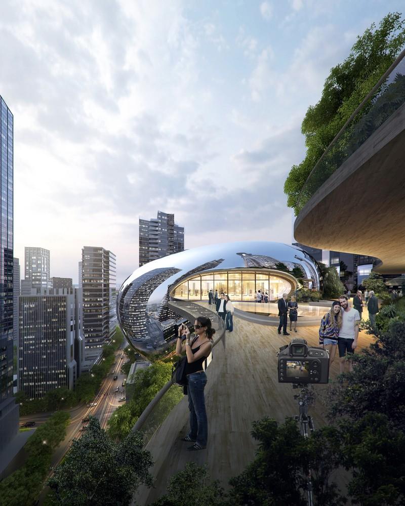悬浮的云层，空中的绿洲—MAD墨尔本北区超高层“Urban Tree” 国际竞赛方案