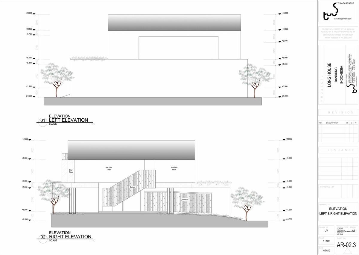 三个体量相互堆叠而成的印尼长屋住宅