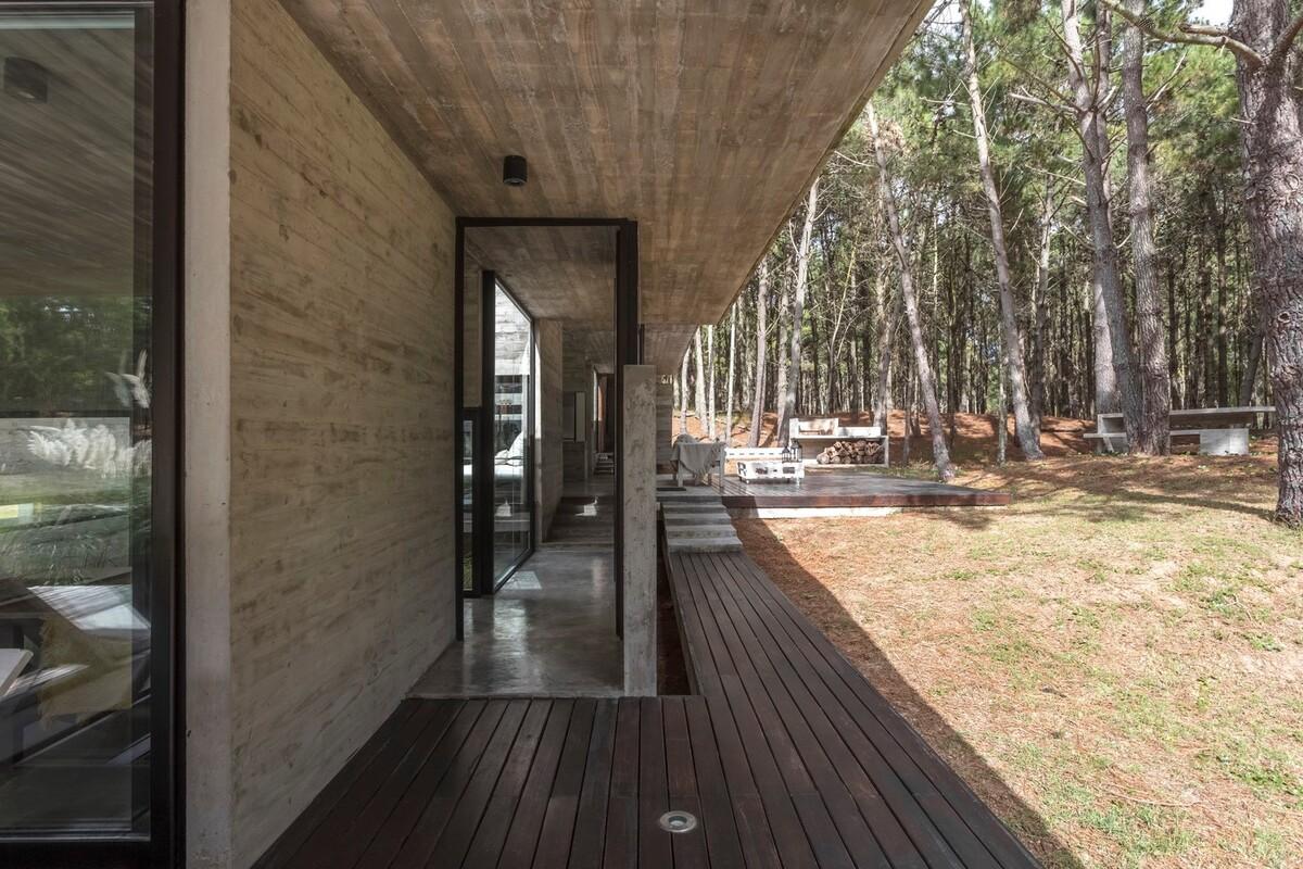 混凝土纯粹的美学与高级感 — 森林住宅