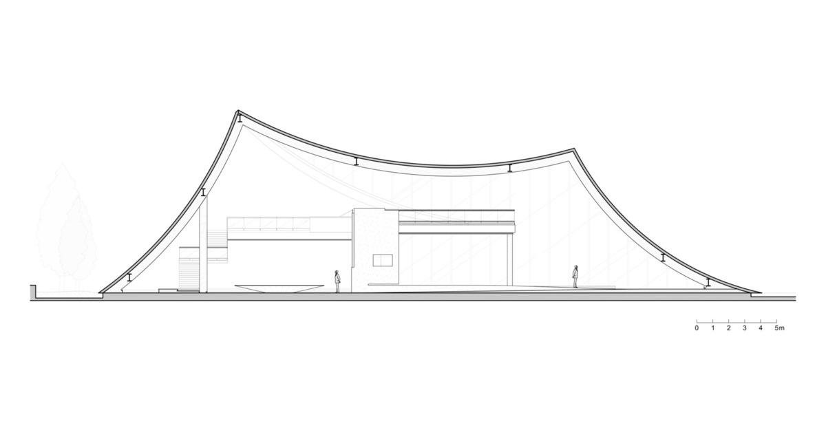 与地景融为一体的弧线型售楼处 —— 汉阳归元寺售楼处设计