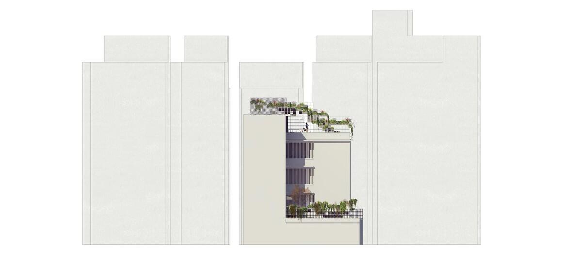 在城中村的上空构筑成一个新地表“Urban Mountain” —— 深圳“城上绿云”