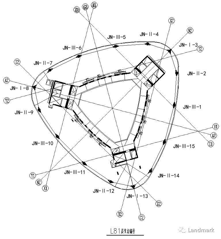 高层结构的X型节点