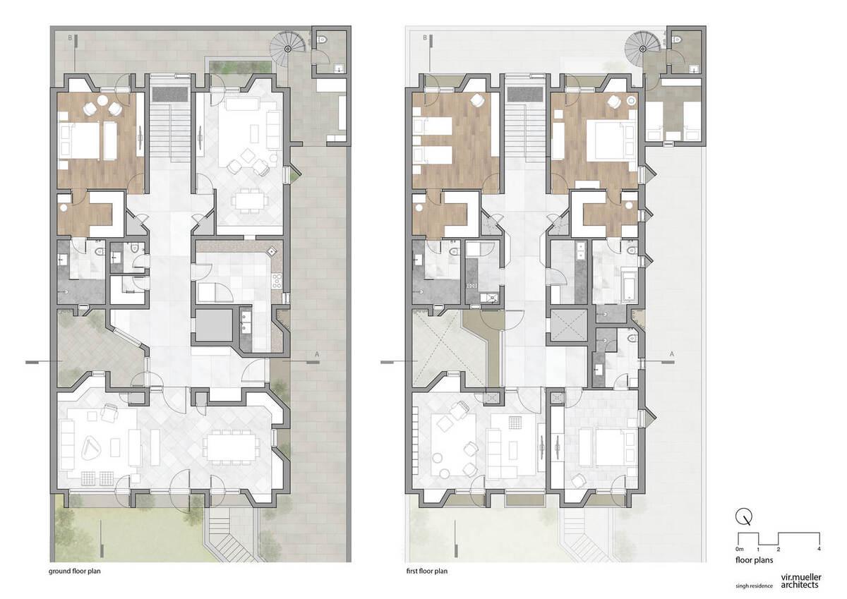 印度动感砖砌住宅 / Vir.Mueller Architects 